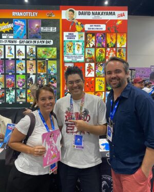 Amy Jo Johnson Instagram - Highlight of @comic_con was meeting some of the incredible cover artists for #mmprthereturn The list of talent is insane! ❤️ @boom_studios @davidmackkabuki @chrissiezullo @jaeleeart @johngiangart @davidnakayama @#powerrangers