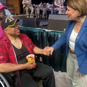 Amy Klobuchar Instagram - I spoke at the MN State Fair Military Appreciation Day program that is held each year to thank and pay tribute to our service members and veterans. Our freedoms were made possible by their sacrifice and it’s on us to honor them today and everyday.