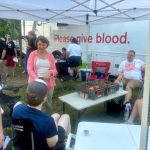 Amy Klobuchar Instagram - I joined HHS Secretary Becerra for his first time at the MN State Fair. We met some great people, admired the crop art, and stopped by the American Red Cross booth to thank volunteers and blood donors.