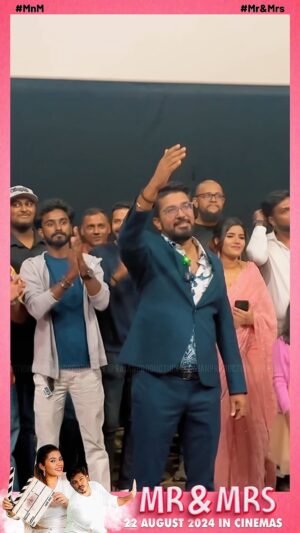 Anand Rajaram Instagram - Short Highlights from Mr & Mrs Movie Premiere Screening 📸✨ “MR&MRS” written & directed by Govind Singh! A David Clinton musical with an outstanding performance by Yuvaraj Krishnasamy, Chandnie Kaur, Pushpa Narayanan, Sethupathi & Suhan Panchacharam! Releasing in your nearest cinemas 22nd August 2024 nationwide! Don’t miss it!

Production House - Qube Era Entertainment Sdn Bhd
Written & Directed by - Govind Singh
Music Director - David Clinton
DOP - SK.Nagen
Editing - Elson Tomas
Producers - Dato Sri Dr Santhosh Satha & Datin Sri Alice Jebakani
Associate Director - Suresh Hassan
Asst Director - Jiva J3, Sathiskumar Supermaniam, SJ Sooriyaraj
Assistant Cameraman - Durges Tamelarasan
Art Director - Ravindass, Dharshini Sridharan
On Set Editor - Kevin Manikam
Lighting - Navin Reddiar, Ravi Tamelarasan
Technical Crew - John Papa, Danish Kumar
Gaffer - Samuel Ramachandran
Dubbing - VN Entertainment
Post Productions - Elpraga Pascapenerbitan
Choreography - Maalini Subramaniam
Copywriter - Sharmini
Makeup Artist - Josh Maniam
Asst Makeup Artist - Bavadarene
Wardrobe - Lakmieshdaran
Production Manager - Dennis Santhiawoo
Production Coordinator - David Anthony
Asst Production Coordinator - Nelson Subramaniam
Line producer - Kogila
Creative Design & Publishing Media - Euegene Benedict Yap
Runner/Handy - Ravanan
FnB Dept - M.S.Margrat, NM Shaleeny
SocMed - Yuvana Sinnasamy
Publicity - Shabby
Special Thanks - Videv Consultancy Sdn Bhd

#MnM #malaysiatamilmovie #tamilmovie #movie #love #trendingreels #trendingnow #viralreels #artistsoninstagram #artist #tgvcinemas