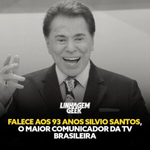 André Alba Instagram - LUTO! 

O Brasil se despede do maior nome da comunicação na televisão brasileira. Sílvio Santos deixa um legado e sobretudo, uma história no Brasil. 

Com programas inovadores para época, quadros que perduram até hoje, Sílvio vai deixar saudade nos corações de milhares brasileiros. 

A Linhagem Geek se une a todos que foram influenciados por Sílvio Santos, e se junta ao luto pelo ícone.