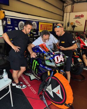 Andrea Dovizioso Instagram - Simply amazing! Back on track at Mugello circuit, surrounded by passionate people and old times friends, as @alexgramigni39 . 
Irreplaceable to be there, with my “Grizzly” Francesco, again. 
Incredible how I felt on the bike, how my body reacted, after my injury. 
It was strange but full of meanings, having my MX van in the paddock, with all my racing stuff.

#Dovi04 #AD04 #AndreaDovizioso #AD #Motorsport #Mugello #Motorbike #Racing #Passion