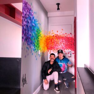 Andrei Soares Alves Instagram - Nesse dia conheci uma grande pessoa e um artista, meu amigo @mena.011 ! Bora seguir ele  é conferir o trabalho incrível que ele faz!