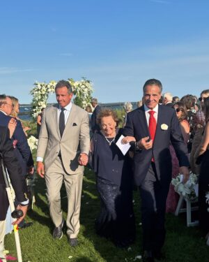 Andrew Cuomo Instagram - Words cannot describe the love and pride I felt this past weekend as Mariah got married and we officially welcomed Tellef into the family.  As a father all you wish for your children is love and happiness, and as she starts her new life, @mariahkennedycuomo is blessed with both.

Photos: @annerhettphotography