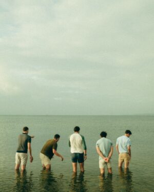 Andrew Keenan-Bolger Instagram - Pier pressure 💦 Our friends Peter, Tom, Paul and Matt are visiting us in Martha’s Vineyard. (I know, I know, only a few more and we’ll have a complete set of apostles!) It’s been so nice to reconnect and relax with some of the people we love the most.