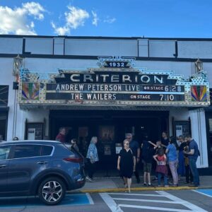 Andrew Peterson Instagram - What a blast to play in Bar Harbor, Maine last night with @thomas_griffith and @brandon_hays. The Criterion Theater was beautiful and full of joyful people--theaters like that are my very favorite places to play. We had a full day to enjoy this beautiful part of the world: to walk across the land bridge at low tide to Bar Island and sketch for a while, eat some lobster, and hang with good friends in perfect weather. It was my last concert in the US till the fall, and a fine way to end the first half of 2024. (Thanks, Boomershine, for the photos!)