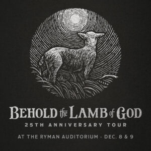 Andrew Peterson Instagram - Mark your calendars, Behold the Lamb of God is coming back to the Ryman Auditorium on December 8th and 9th, 2024. Tickets go on sale July 19th at 10:00am CT. Join Andrew's email list at Andrew-Peterson.com to be sent a reminder when tickets go on sale.

See you all in December!

- Team AP