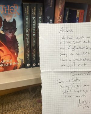 Andrew Peterson Instagram - A Sneaky Book Signing™️has been perpetrated in Hickory, NC at @bnhickory. Found a note, left a note.