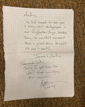Andrew Peterson Instagram - A Sneaky Book Signing™️has been perpetrated in Hickory, NC at @bnhickory. Found a note, left a note.