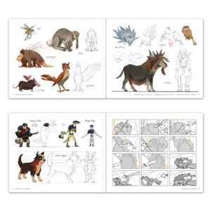 Andrew Peterson Instagram - You GUYS. This book is gorgeous. Preorder now at angel.com/wingfeatherart for shipping after 9/28. Here's the blurb from the website: "A beautiful book featuring the art from Season One of The Wingfeather Saga animated series, showcasing the show’s distinctive hand-painted look and feel. This book explores the roots of the animated series in the short film and the making of Season 1 and provides a unique look at the creative process of animation. Inside these pages are hundreds of pieces of concept and character sketches, storyboards, lighting studies, special effects and final art developed for The Wingfeather Saga—with behind-the-scenes insights from the showrunner, art director, producers, artists, animators and designers of this pioneering series.This book celebrates the fans who made this series possible, and the artistic talent that brought this series to life. @wingfeathersaga