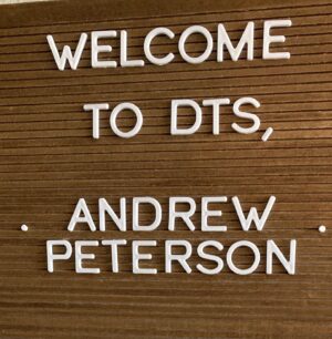 Andrew Peterson Instagram - Honored to be speaking and playing at @dallasseminary this week, where I finished this lovely book by @allenlevi, on the week of its release along with @joesutphin’s amazing adaptation of #watershipdown.