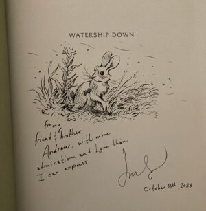 Andrew Peterson Instagram - Honored to be speaking and playing at @dallasseminary this week, where I finished this lovely book by @allenlevi, on the week of its release along with @joesutphin’s amazing adaptation of #watershipdown.