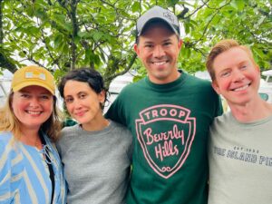 Andrew Rannells Instagram - It’s been a fun week in Fire Island, my 23rd summer coming out here. While the activities have changed over the years, the friends have stayed the same. And I’m still hoping the girls working at The Pines Pantry think I’m cool.