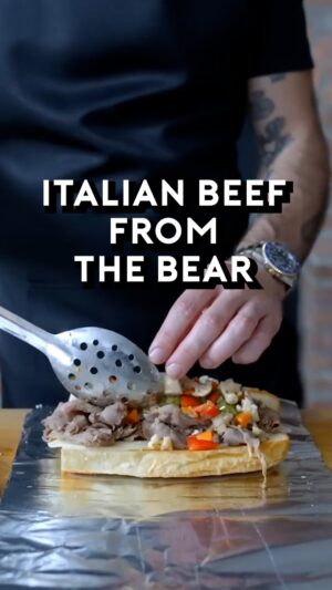 Andrew Rea Instagram - Come try this, cousin! Here’s our take on the Chicago-style Italian beef sandwich from The Bear