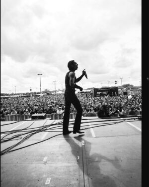 Andy Biersack Instagram - Thank you Columbus. I’ve been playing on these festival grounds since I was 19, grew up a couple hours away and went to @columbuscrew games at this stadium as a kid with my dad. It’s always an honor and a privilege to get to sing for you🖤 @sonictemplefestival 

@shawnbrandonmedia