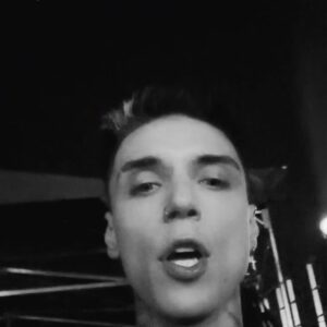 Andy Biersack Instagram - Thinking a lot today about the impact that music has on a person’s life. I saw a quote from the actor Ethan Hawke talking about how vital art is to the human experience and it struck me how without the songs and words of my heroes I would likely be an entirely different person. When I was 12/13 and listening to @alkaline_trio the words of Matt and Dan felt like religious text. They were the scriptures by which I built myself up and found confidence in who I was. Spending hours upon hours singing those songs and putting on pretend rock shows in my room wishing to be like them and to connect with other people the way they connected with me. There are countless bands and artists like AFI, Social Distortion, Bruce Springsteen, The Misfits etc. that inspired me endlessly but without discovering Alkaline Trio I’m not sure I would be who I am today. Here’s a bunch of photos of me as a pre teen pretending to be Matt Skiba in my childhood bedroom (plus a video from getting to watch them play at when we were young fest a few years ago) and starting to work on the dream. This summer we get to play our songs as part of a tour in giant venues across the US and then in October we get to co-headline Wembley Arena in London. Pretty cool shit and I want to say thanks for that 🖤