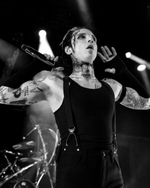 Andy Biersack Instagram - “I’m alive at last and I’m full of joy” 🩸

#bleeders 
@shawnbrandonmedia