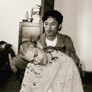 Andy Puddicombe Instagram - Dug up some old photos recently and found this one from the Tibetan monastery...getting my head shaved the night before full ordination as a monk. Forever grateful for the journey it has taken me on and for the amazing people I’ve had the good fortune to meet as a result #monasterymonday