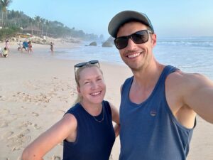Angela Kinsey Instagram - I moved to Indonesia when I was two and lived there until I was fourteen. I loved living there and have always wanted to go back with my own family and I’m so thankful we finally got to go! I was pretty emotional when we landed. So many memories of my childhood, so many of which included my Dad. I wish we could have stayed longer but I’ll just have to go back! Here are some photos from our first stop… Sumba Island. 1. Our first day at @nihi . Such a beautiful place. Terima kasih to Doris and Maxy and all the folks there for taking such good care of us! We loved getting to know you all! 2. A vehicle that comes with coconut cup holders, yes please! 3. Evening walk at Nio Beach with my fella. 4. Oh hello… 🐉. 5. My favorite Kerupuk & Nasi Goreng! 6. Rua Beach. 7. Loved that we all watched the sunsets together! 8. Amazing pink bougainvillea (How did they shape it like this? I loved it! I think I took a picture of it every day. ) 9. Favorite hiking buddy. This was an hour and half trek so you know I got my steps in that day! 10. The color of the ocean is so beautiful. 11. Dad & me in Indonesia in the 70’s! 🩷 More of our trip in my next post. I took so many pictures!