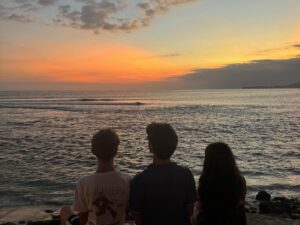 Angela Kinsey Instagram - I moved to Indonesia when I was two and lived there until I was fourteen. I loved living there and have always wanted to go back with my own family and I’m so thankful we finally got to go! I was pretty emotional when we landed. So many memories of my childhood, so many of which included my Dad. I wish we could have stayed longer but I’ll just have to go back! Here are some photos from our first stop… Sumba Island. 1. Our first day at @nihi . Such a beautiful place. Terima kasih to Doris and Maxy and all the folks there for taking such good care of us! We loved getting to know you all! 2. A vehicle that comes with coconut cup holders, yes please! 3. Evening walk at Nio Beach with my fella. 4. Oh hello… 🐉. 5. My favorite Kerupuk & Nasi Goreng! 6. Rua Beach. 7. Loved that we all watched the sunsets together! 8. Amazing pink bougainvillea (How did they shape it like this? I loved it! I think I took a picture of it every day. ) 9. Favorite hiking buddy. This was an hour and half trek so you know I got my steps in that day! 10. The color of the ocean is so beautiful. 11. Dad & me in Indonesia in the 70’s! 🩷 More of our trip in my next post. I took so many pictures!
