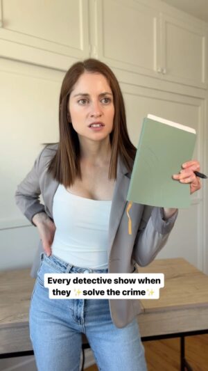 Angela Petruzziello Instagram - Solves crime, instant attraction. 

#comedyskit #detective #tv