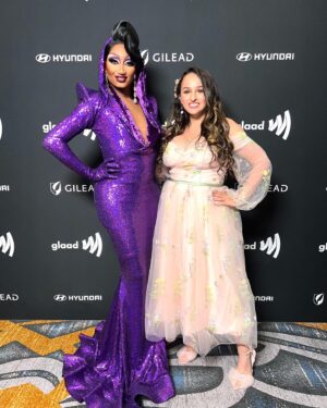 Angeria Paris VanMicheals Instagram - GLAAD MEDIA AWARDS 2024 PHOTO DUMP 💜
#allstars9 ##Pressweek 

Gown: @dhaleterdesign 
Hair: @_hairwitch