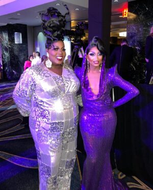 Angeria Paris VanMicheals Instagram - GLAAD MEDIA AWARDS 2024 PHOTO DUMP 💜
#allstars9 ##Pressweek 

Gown: @dhaleterdesign 
Hair: @_hairwitch