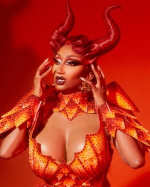Angeria Paris VanMicheals Instagram - Category is “A tail and two titties” 🔥🔥

Gown: @uneekbyanthony 
Airbrush: @troycford 
Design Concept: @artpop_18 
Hair: @hair_by_koji_ichikawa 
Photos: @ericrichardmagnussen