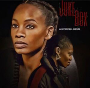 Anika Noni Rose Instagram - This also happened. Finally! 
Love you, sweet @haileyfkilgore! 🤎

OG 👮🏽& Baby Juke.🎤
#Jukebox #Power 

Thank you for your amazing art, @Aj_gyfteddesignz_Bristol 35!