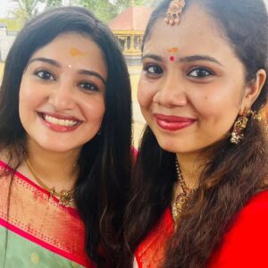 Anjana Jayaprakash Instagram - Still processing the fact 
that I have a sister -in-law,now 😌
@miss.menon06 & @arjun.jayaprakash.7 here's to you both being each other's strength ,happiness & safe space in the long journey ahead ❤️ 
Happy married life 🥂🧿

06.07.2024 ♾️ 07.07.2024