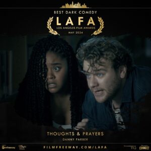Anjelika Washington Instagram - We won Best Dark Comedy at the @lafilmawards ‼️Thoughts & Prayers will be considered for the annual festival later this year! Congrats to the team #shortfilm #thoughtsandprayers #anjelikawashington #dannyfarber #bestdarkcomedy #lafilmawards