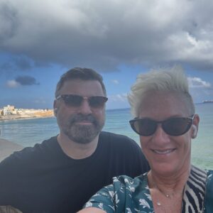 Anne Burrell Instagram - Ciao ciao from Bella Sicilia!!!! Having a ball in Trapani today!!! #theclaxtons #ilovewhatido #luckygirl #sicily #italy