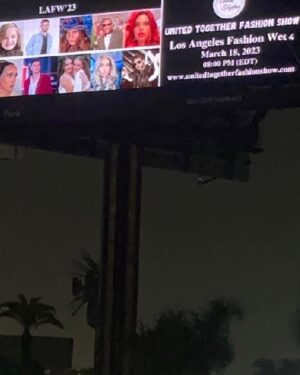 Anthony Knight Instagram - Seeing myself on a billboard for the second time is definitely a blessing. #lafw2023 #losangeles  #fashionmodeling #fyp #lafw.  #runwaymodel special thanks to @unitedtfs and @farhanmch