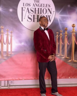 Anthony Knight Instagram - The LA fashion show 2023 red carpet 
Event @thelafashionshow 
Production Company @sasmoviestudio 
@sas.movies  @sascasting 
📸 @dwatkinsphotography 
.
.
.
#thelafashionshow #thelafashionshow2023 #runwaymodel 
#redcarpet  #fashionshow #sasmoviestudio #explore #inktober 
#fyp 
#losangeles 
#LA