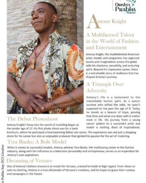 Anthony Knight Instagram - New magazine article and interview with me. 
#magazineeditorial 
#model #magazine 
Special thanks to @drishtiprabhamagazine 
#explorepage #fyp #instalike 
#bestversionofme 
📸 by @lynnhenleyphotography 

Wardrobe by @victoriahenley 
Necklace by @warriorgurlsbeads