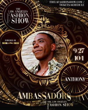 Anthony Knight Instagram - It’s a honor to be an ambassador to 

@thelafashionshow 
#lafw #modellife #fyp #insalike #explorepage #foryoupage  #losangeles  #LA 
Special thanks to #thelafashionshow 
For tickets or to get involved click the link in my bio. Use code (ambassador) for 25% off
