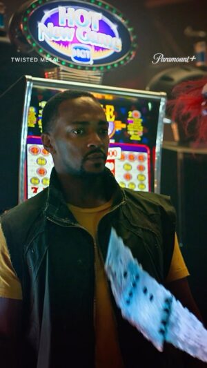 Anthony Mackie Instagram - Twisted Metal really emphasises on the twisted… 🤡
#TwistedMetal is streaming now on Paramount  UK & Ireland
