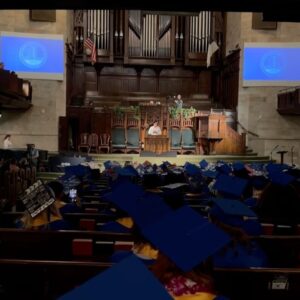 Anthony Ramos Instagram - WE GRADUATED! Thank you @amdaofficial for having me as the commencement speaker for the 2024 graduate class 🎓

Happy to have spent this day with my family and my closest friends. 

They didn’t wanna throw the hats…. 😂