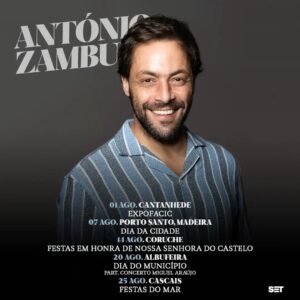 António Zambujo Instagram - Hoje é o melhor dia para... 
anunciar os concertos de Agosto! 

#ZambasCorporate #Cidade #concertos