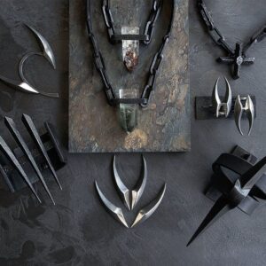 Anu Tera Instagram - • New Collection • #anutera #wearableart #darkfashion #avantgardefashion #talismanjewelry #phantomquartz