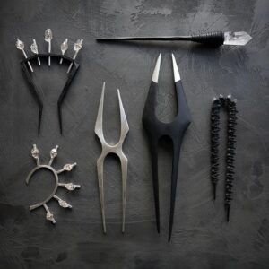 Anu Tera Instagram - • Hair Adornments • #anutera #hairaccessories #hairpins #talisman #wearableart #crystaljewelry