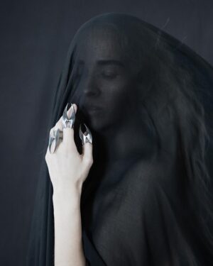 Anu Tera Instagram - • Anu Tera New Collection will launch on May 3rd • @anutera @_eliise @kareloja • #anutera #darkfashion #melancholy #siren #clawrings