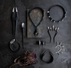 Anu Tera Instagram - • Talismans • #anutera #darkfashion #talisman #wearableart #gothicjewelry #blackjewelry #earthmagic