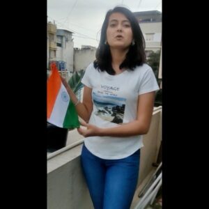 Anubha Sourya Sarangi Instagram - Ok the fifth try! 😬
A small message for my country. 
A very happy Independence Day! 🧡🤍💚🇮🇳 #aazadikaamritmahotsav