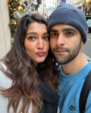 Anuja Joshi Instagram - Happy ✌🏼 with you. But let’s not forget the 10 years of us growing, wilting, rising, falling, laughing, crying, succeeding, failing, and above all - finding our way. 💍 ❤️🧿 I don’t take a minute for granted.