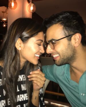 Anuja Joshi Instagram - Happy ✌🏼 with you. But let’s not forget the 10 years of us growing, wilting, rising, falling, laughing, crying, succeeding, failing, and above all - finding our way. 💍 ❤️🧿 I don’t take a minute for granted.