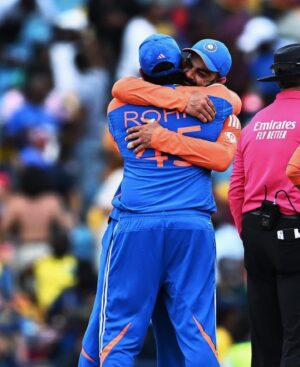 Anushka Sharma Instagram - Our daughter’s biggest concern was if all the players had someone to hug them after she saw them cry on tv….. Yes, My darling, they were hugged by 1.5 billion people ❤️ What a phenomenal victory and what a legendary achievement!! CHAMPIONS - CONGRATULATIONS!! 🇮🇳💙