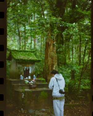 Arata Iura Instagram - _
旅の始まりはご挨拶から🙏

photo： @rikiyanakamura 

#まつばんだに導かれて 
#屋久島
@sauntermag.japan 
@mightry_elnest