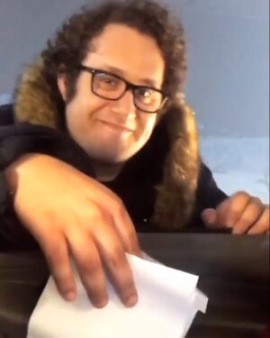 Ari Stidham Instagram - MR. STEAL UR SIDES pc: @katharinemcphee but also shoutout to me being devious and stealing her phone #crime