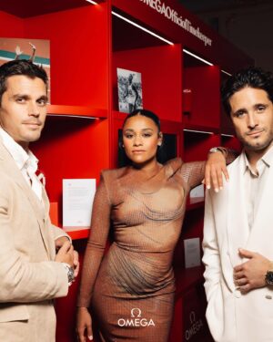 Ariana DeBose Instagram - Look who was at the Olympic Games. In the final days of Paris 2024, Ariana DeBose, Antoni Porowski, and Diego Boneta joined us to watch the last of the athletics medals being won, while also enjoying a cruise along the Seine, and the Closing Night farewell at OMEGA House.

#OMEGA
#OMEGAOfficialTimekeeper
#Paris2024